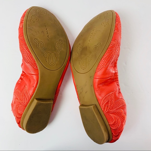Tahari Vivian / Floral Embroider Ballet Flat - Picture 8 of 8